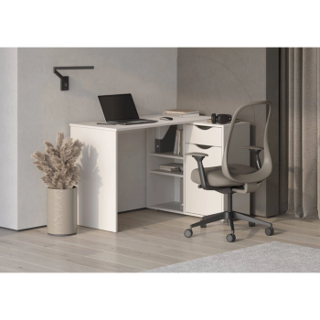 Стол письменный, арт.6-011110, рамух белый (ГК) в Камышлове - kamyshlov.mebel-e96.ru