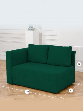 Диван 1010 изумруд, левый (BRENDOSS) в Камышлове - kamyshlov.mebel-e96.ru