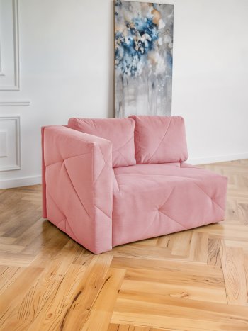 Диван 1010 розовый, левый (BRENDOSS) в Камышлове - kamyshlov.mebel-e96.ru