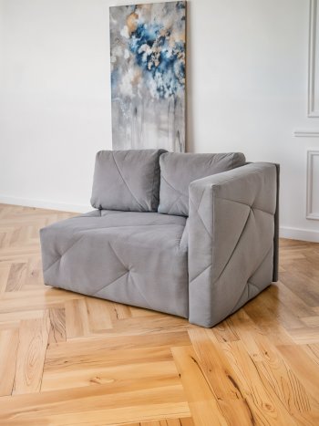 Диван 1010 серый, правый (BRENDOSS) в Камышлове - kamyshlov.mebel-e96.ru