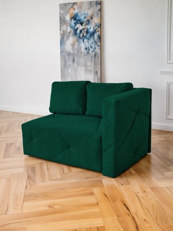 Диван 1010 изумруд, правый (BRENDOSS) в Камышлове - kamyshlov.mebel-e96.ru