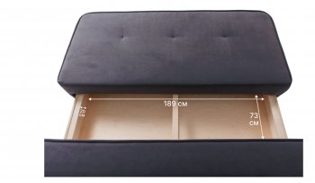 Диван-кровать 1001 графит (Brendoss) в Камышлове - kamyshlov.mebel-e96.ru