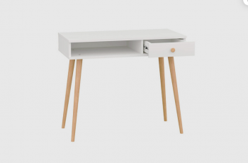 Стол письменный, арт.6-01101, белый (ГК) в Камышлове - kamyshlov.mebel-e96.ru