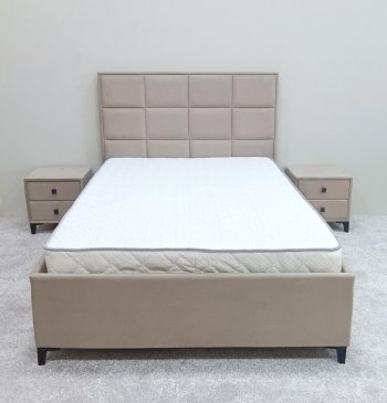 Кровать с подъемным механизмом Мега беж (Лин) в Камышлове - kamyshlov.mebel-e96.ru