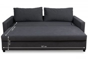 Диван 730 графит (Brendoss) в Камышлове - kamyshlov.mebel-e96.ru