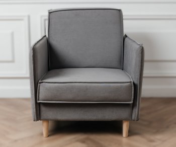 Кресло 831 Серый, велюр (Brendoss) в Камышлове - kamyshlov.mebel-e96.ru