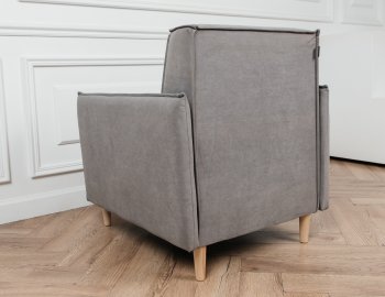 Кресло 831 Серый, велюр (Brendoss) в Камышлове - kamyshlov.mebel-e96.ru