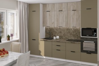Кухонный гарнитур Альба экстра 3000 мм (Герда) в Камышлове - kamyshlov.mebel-e96.ru