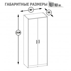 Шкаф 2-х дверный Альфа 13.42 солнечный свет в Камышлове - kamyshlov.mebel-e96.ru