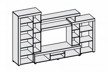 Гостиная Аллегро вар. 1 (Диал) в Камышлове - kamyshlov.mebel-e96.ru