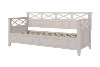 Кровать из массива Амелия льняной (БМ) в Камышлове - kamyshlov.mebel-e96.ru