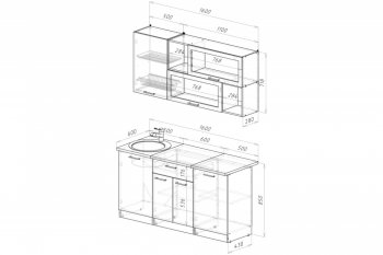 Кухонный гарнитур Антика стандарт 1600 мм (Герда) в Камышлове - kamyshlov.mebel-e96.ru