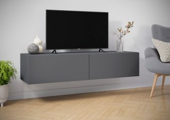 Навесная тумба под ТВ Айден ТБН06-1400 серый (ИЦ) в Камышлове - kamyshlov.mebel-e96.ru | фото