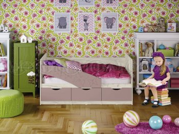 Кровать Бабочки Шарли пинк (Миф) в Камышлове - kamyshlov.mebel-e96.ru