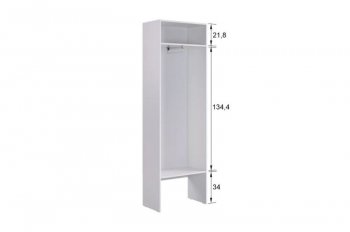 Прихожая Баско К8 (белое дерево) (Мебельсон) в Камышлове - kamyshlov.mebel-e96.ru