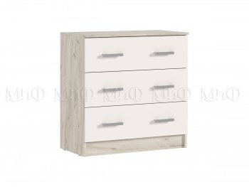 Комод 3 ящика Бася крафт/кашемир (Миф) в Камышлове - kamyshlov.mebel-e96.ru