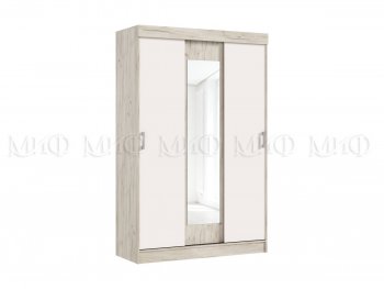 Шкаф-купе Бася 1300 мм крафт/кашемир (Миф) в Камышлове - kamyshlov.mebel-e96.ru