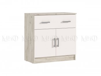 Комод 1 ящик 2 двери Бася крафт/кашемир (Миф) в Камышлове - kamyshlov.mebel-e96.ru