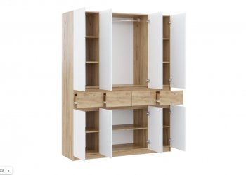 Шкаф 1600 мм Бостон Лайт ШК-004 белый (Стиль) в Камышлове - kamyshlov.mebel-e96.ru