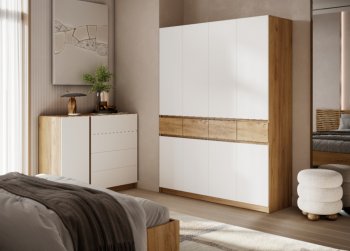 Шкаф 1600 мм Бостон Лайт ШК-004 белый (Стиль) в Камышлове - kamyshlov.mebel-e96.ru