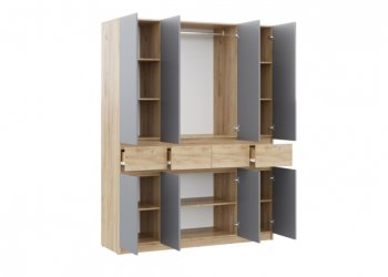 Спальный гарнитур Бостон Лайт серый (Стиль) в Камышлове - kamyshlov.mebel-e96.ru
