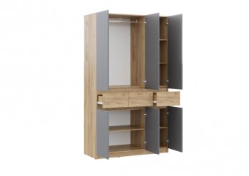 Спальный гарнитур Бостон Лайт серый (Стиль) в Камышлове - kamyshlov.mebel-e96.ru