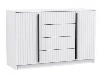 Комод 67.11 Брандо МДФ New белый (Олмеко) в Камышлове - kamyshlov.mebel-e96.ru