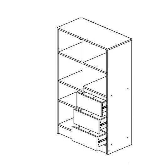 Шкаф комбинированный Челси Color (Миф) в Камышлове - kamyshlov.mebel-e96.ru