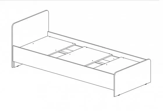 Кровать детская Челси Color (Миф) в Камышлове - kamyshlov.mebel-e96.ru