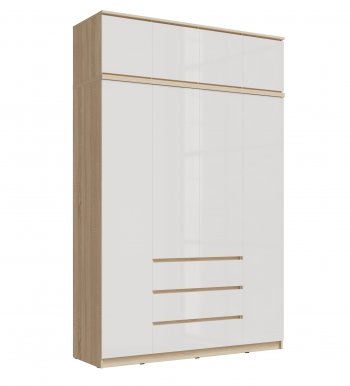 Шкаф 1600 мм Челси с антресолью сонома (Миф) в Камышлове - kamyshlov.mebel-e96.ru