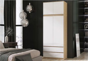 Шкаф Челси с антресолью 900 мм Сонома (Миф) в Камышлове - kamyshlov.mebel-e96.ru