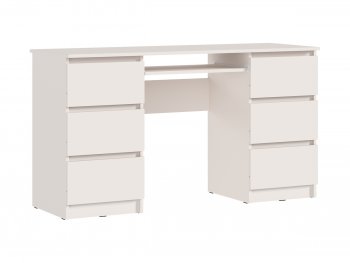 Письменный стол Челси 6 ящиков кашемир (Миф) в Камышлове - kamyshlov.mebel-e96.ru
