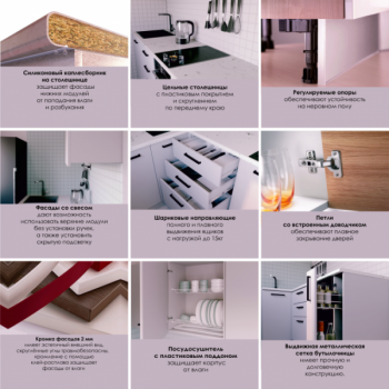 Кухонный гарнитур Изумруд 2550 мм (Санвут) в Камышлове - kamyshlov.mebel-e96.ru