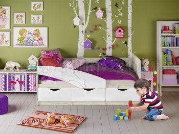 Кровать Дельфин шарли белый (Миф) в Камышлове - kamyshlov.mebel-e96.ru