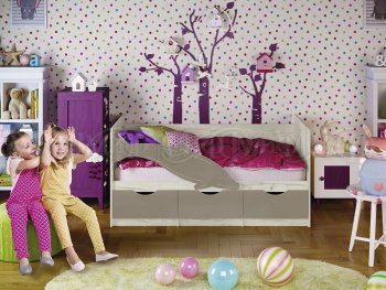 Кровать Дельфин №1 шарли мокко (Миф) в Камышлове - kamyshlov.mebel-e96.ru