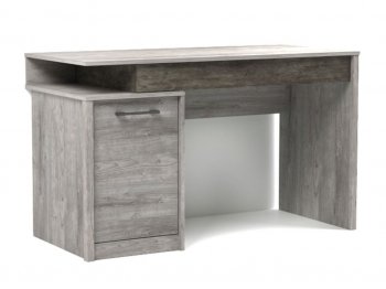 Стол письменный Денвер Риббек серый (СБК) в Камышлове - kamyshlov.mebel-e96.ru