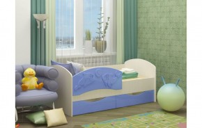 Детская кровать Дельфин-3 МДФ голубой, 80х160 в Камышлове - kamyshlov.mebel-e96.ru