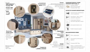 Шкаф 900 мм 2-х дверный Валенсия Дуб сонома (Имп) в Камышлове - kamyshlov.mebel-e96.ru