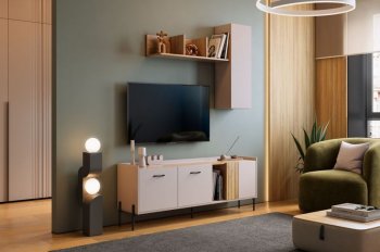 Стенка Доминика модульная  (Мебельсон) в Камышлове - kamyshlov.mebel-e96.ru