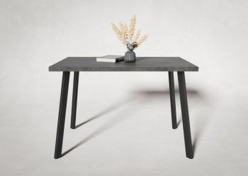 Стол нераздв. Дублин 32 КРАФТ В2, ЛДСП Цемент темный (Вудман) в Камышлове - kamyshlov.mebel-e96.ru