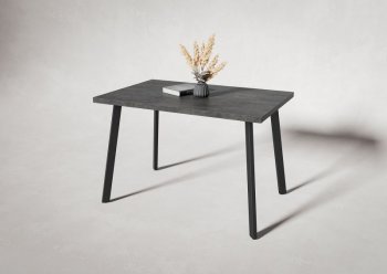 Стол нераздв. Дублин 32 КРАФТ В2, ЛДСП Цемент темный (Вудман) в Камышлове - kamyshlov.mebel-e96.ru