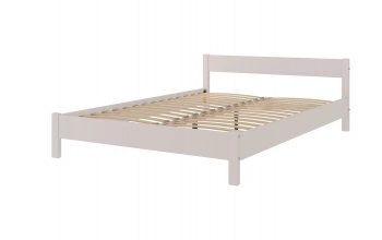 Кровать из массива Эби Льняной (БМ) в Камышлове - kamyshlov.mebel-e96.ru