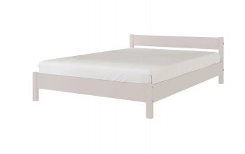 Кровать из массива Эби Льняной (БМ) в Камышлове - kamyshlov.mebel-e96.ru