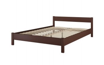 Кровать из массива Эби Орех (БМ) в Камышлове - kamyshlov.mebel-e96.ru