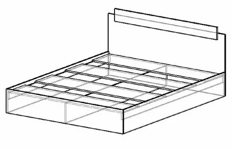 Кровать двуспальная Эко 1400 белый (Эра) в Камышлове - kamyshlov.mebel-e96.ru