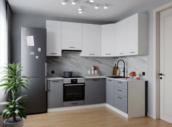 Угловой кухонный гарнитур Элеганция 2200*1600 мм Sanvut в Камышлове - kamyshlov.mebel-e96.ru