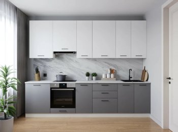 Кухонный гарнитур высокий Элеганция 3000 мм (Санвут) в Камышлове - kamyshlov.mebel-e96.ru