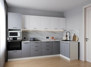 Угловой кухонный гарнитур Элеганция 3200*1400 мм (Санвут) в Камышлове - kamyshlov.mebel-e96.ru