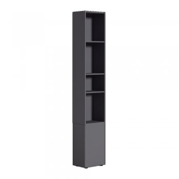 Шкаф торцевой Эйр 16.323 графит (Моби) в Камышлове - kamyshlov.mebel-e96.ru