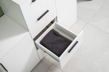 Стенка Эйр модульная, белый (Моби) в Камышлове - kamyshlov.mebel-e96.ru